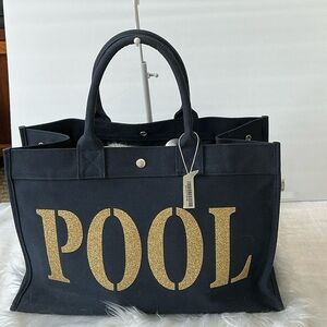 Welovekoalas Navy and Gold Pool Tote Bag